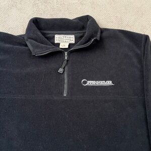 Vintage 1990s Colorado‎ Timberline Oppenheimer Black Quarter Zip Fleece Large